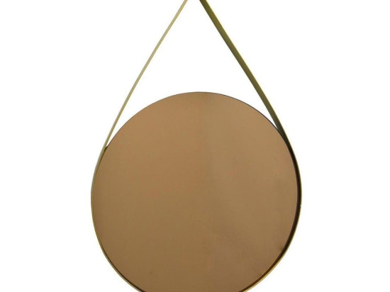 Καθρέπτης 787883 Gold Pink Ankor Μέταλλο,Γυαλί