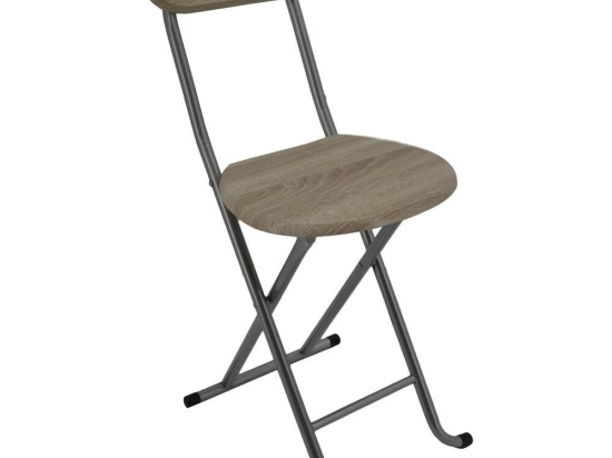 Καρέκλα Πτυσσόμενη 767182 33x35x74 Beige Ankor Μέταλλο,Ξύλο