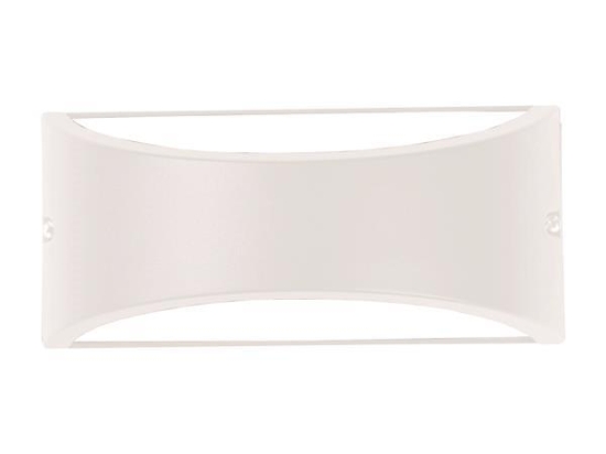 ΑΠΛΙΚΑ ΤΟΙΧΟΥ ΟΒΑΛ E27 LED 220x99x100 IP54 ΛΕΥΚΗ EUROLAMP 145-20213