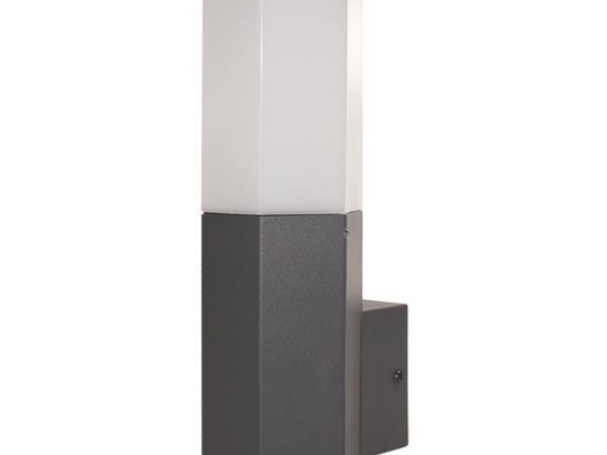 ΑΠΛΙΚΑ ΤΟΙΧΟΥ ΕΞΑΓΩΝΗ Ε27 70x100x250 IP54 ΓΚΡΙ EUROLAMP 145-20609