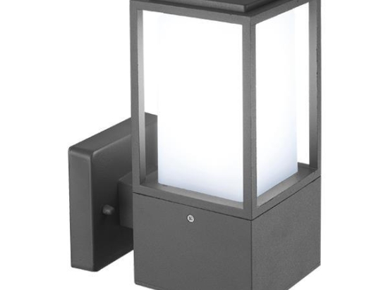ΑΠΛΙΚΑ ΤΟΙΧΟΥ ΤΕΤΡΑΓΩΝΗ Ε27 230x100x160 IP44 ΓΚΡΙ EUROLAMP 145-20615