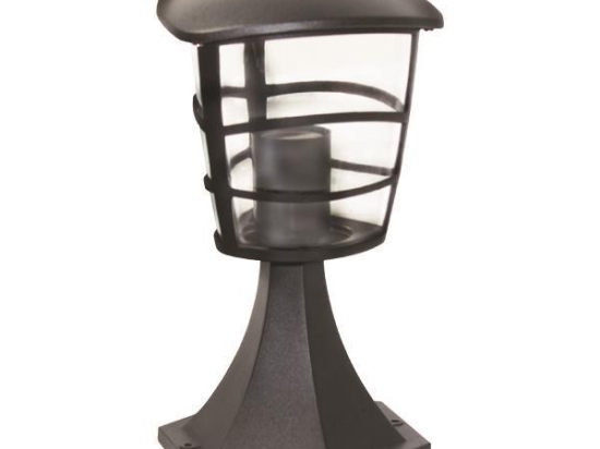 ΚΟΛΩΝΑΚΙ ΔΑΠΕΔΟΥ ΤΡΙΓΩΝΙΚΟ E27 170x300mm IP44 ΜΑΥΡΟ EUROLAMP 145-20619