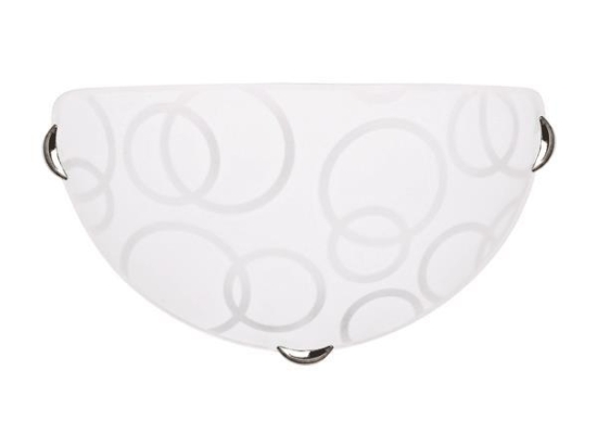 ΑΠΛΙΚΑ ΤΟΙΧΟΥ EUROLAMP 145-22400 LEIA Φ30 Ε27 ΛΕΥΚΟ/ ΝΙΚΕΛ