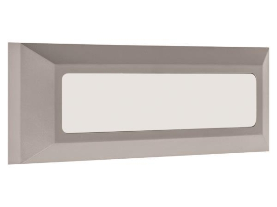 ΦΩΤΙΣΤΙΚΟ ΤΟΙΧΟΥ SLIM LED 3W IP65 230V 230X80 ΓΚΡΙ EUROLAMP 145-52002