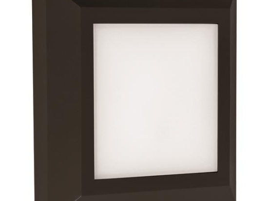 ΦΩΤΙΣΤΙΚΟ ΤΟΙΧΟΥ SLIM LED 3W IP65 230V 125X125 ΜΑΥΡΟ EUROLAMP 145-52005