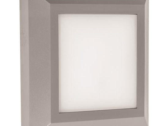 ΦΩΤΙΣΤΙΚΟ ΤΟΙΧΟΥ SLIM LED 3W IP65 230V 125X125 ΓΚΡΙ EUROLAMP 145-52006