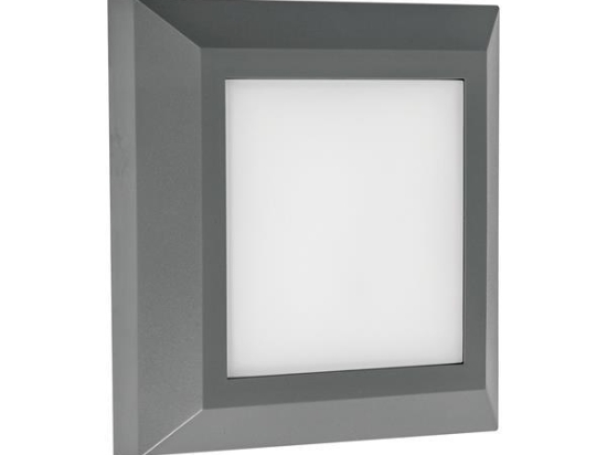 ΦΩΤΙΣΤΙΚΟ ΤΟΙΧΟΥ SLIM LED 3W IP65 230V 125X125 ΓΡΑΦΙΤΗΣ EUROLAMP 145-52007