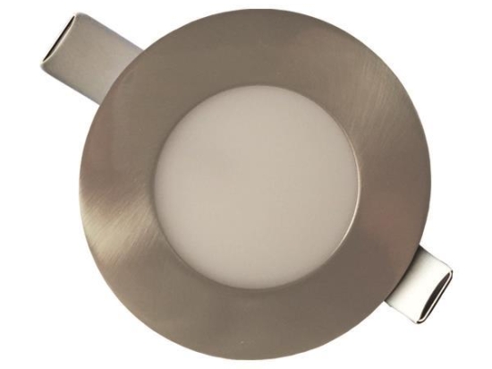 ΦΩΤΙΣΤΙΚΟ ΧΩΝΕΥΤΟ LED SLIM  Ø85 LED 3W 4000K ΣΑΤΙΝΕ PLUS 145-68604 | EUROLAMP