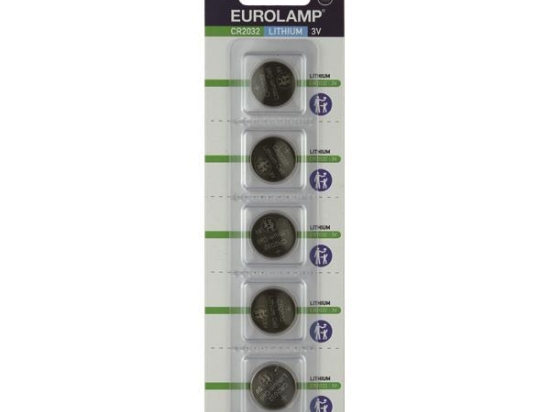 ΜΠΑΤΑΡΙΑ ΛΙΘΙΟΥ CR2032 3V 5 τεμ EUROLAMP