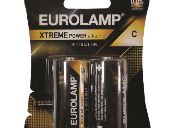 ΜΠΑΤΑΡΙΑ ΑΛΚΑΛΙΚΗ EXTREME POWER C (LR14) 2ΤΜΧ 1,5V 147-24122 | EUROLAMP