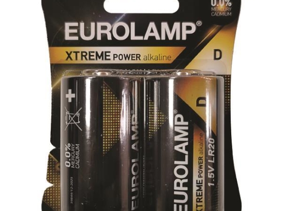 ΜΠΑΤΑΡΙΑ ΑΛΚΑΛΙΚΗ EXTREME POWER D (LR20) 2ΤΜΧ 1,5V 147-24123 | EUROLAMP