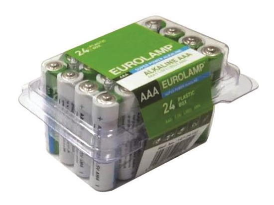 ΜΠΑΤΑΡΙΑ ΑΛΚΑΛΙΚΗ 24 ΤΕΜ 1,5 V ΑΑΑ LR03 EUROLAMP