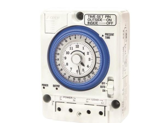 XPONΟΔΙΑΚΟΠTHΣ ΕΞΩΤΕΡΙΚΟΣ 16A 100-240V 24h 150h ΕΦΕΔΡΕΙΑ - EUROLAMP