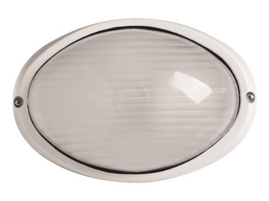 ΑΠΛΙΚΑ ΤΟΙΧΟΥ OBAΛ ΑΛΟΥΜΙΝΙΟΥ ΛEYKH EUROLAMP 147-55060
