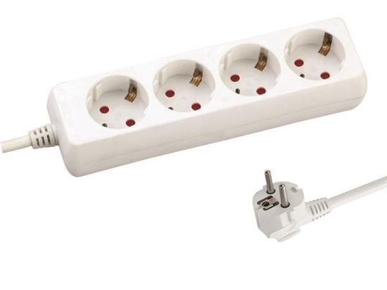 ΠOΛYΠPIZO 4 ΘΕΣΕΩΝ ΜΕ KAΛΩΔIO 3X1,5mm 3m ΜΕ ΠΑΙΔΙΚΗ ΠΡΟΣΤΑΣΙΑ - EUROLAMP