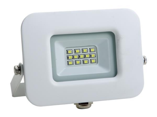 ΠΡΟΒΟΛΕΑΣ LED 10W SMD ΒΑΣΗ 360° ΛΕΥΚΟΣ IP65 4000K PLUS |EUROLAMP