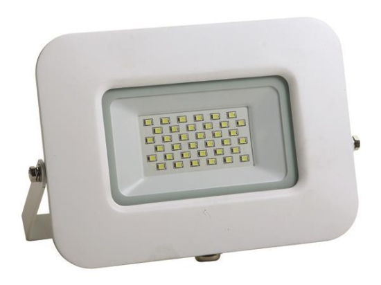 ΠΡΟΒΟΛΕΑΣ LED 30W SMD ΒΑΣΗ 360° ΛΕΥΚΟΣ IP65 6500K PLUS | EUROLAMP