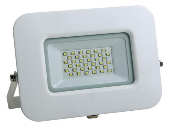 ΠΡΟΒΟΛΕΑΣ LED 30W SMD ΒΑΣΗ 360° ΛΕΥΚΟΣ IP65 3000K PLUS | EUROLAMP