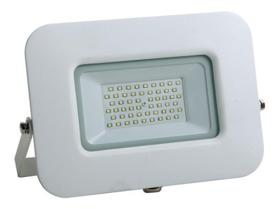 ΠΡΟΒΟΛΕΑΣ LED 50W SMD ΒΑΣΗ 360° ΛΕΥΚΟΣ IP65 6500K PLUS |EUROLAMP