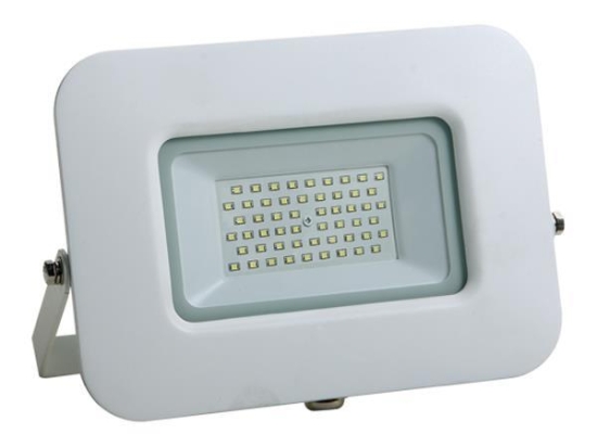 ΠΡΟΒΟΛΕΑΣ LED 50W SMD ΒΑΣΗ 360° ΛΕΥΚΟΣ IP65 3000K PLUS | EUROLAMP