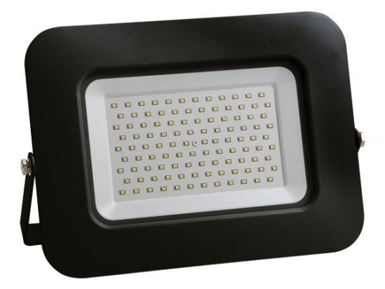 ΠΡΟΒΟΛΕΑΣ LED 100W SMD ΒΑΣΗ 360° ΜΑΥΡΟΣ IP65 3000K PLUS | EUROLAMP