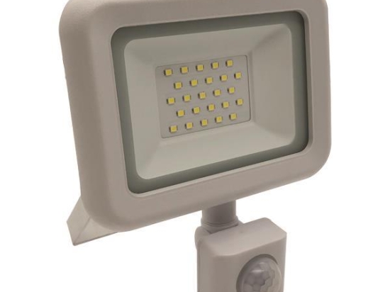 ΠΡΟΒΟΛΕΑΣ LED 20W SMD ΜΕ ΠΕΡΙΣΤΡΕΦΟΜΕΝΟ ΑΝΙΧΝΕΥΤΗ ΚΙΝΗΣΗΣ ΛΕΥΚΟΣ IP44 6500K PLUS | EUROLAMP