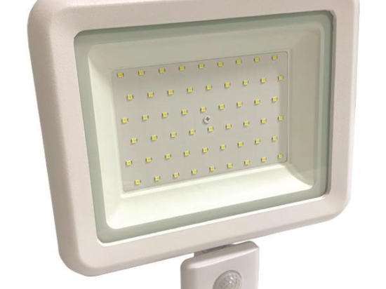 ΠΡΟΒΟΛΕΑΣ LED 50W SMD ΜΕ ΠΕΡΙΣΤΡΕΦΟΜΕΝΟ ΑΝΙΧΝΕΥΤΗ ΚΙΝΗΣΗΣ ΛΕΥΚΟΣ IP44 4000K PLUS | EUROLAMP