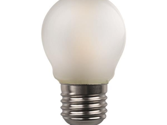 ΛΑΜΠΑ LED ΣΦΑΙΡΙΚΗ CROSSED FILAMENT 4.5W E27 3000K  FROST 147-78264 | EUROLAMP
