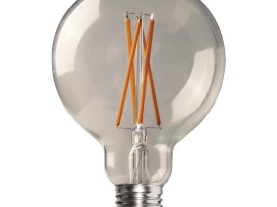 ΛΑΜΠΑ LED ΓΛΟΜΠΟΣ G95 CROSSED FILAMENT 11W Ε27 3000K 220-240V DIMMABLE CLEAR 147-78471 | EUROLAMP