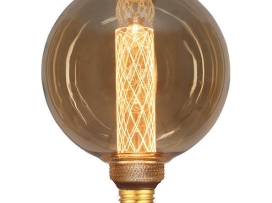 ΛΑΜΠΑ LED G125 3,5W Ε27 2000K 220-240V GOLD GLASS DIMMABLE 147-81823 | EUROLAMP