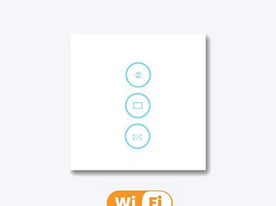 Έξυπνος Wi-Fi Γυάλινος Διακόπτης Αφής Ρολών HOUSEMATE