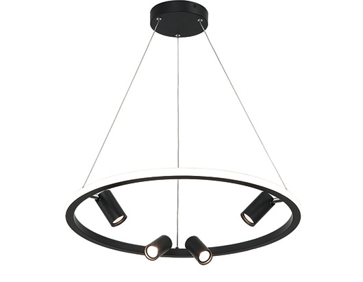 ΚΡΕΜΑΣΤΟ ΦΩΤΙΣΤΙΚΟ ΟΡΟΦΗΣ Ø60 LED ΜΑΥΡΟ 27W 22012 | ZAMBELIS LIGHTS