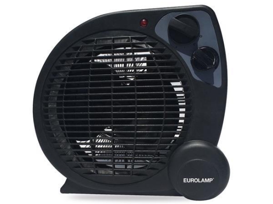 ΑΕΡΟΘΕΡΜΟ ΔΩΜΑΤΙΟΥ ΜΑΥΡΟ 2000W 300-41205 | EUROLAMP