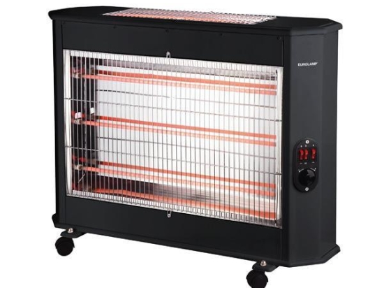 ΘΕΡΜΑΣΤΡΑ ΧΑΛΑΖΙΑ 2800W ΜΑΥΡΗ 2FACE ΜΕ ΘΕΡΜΟΣΤΑΤΗ 300-41403 - EUROLAMP