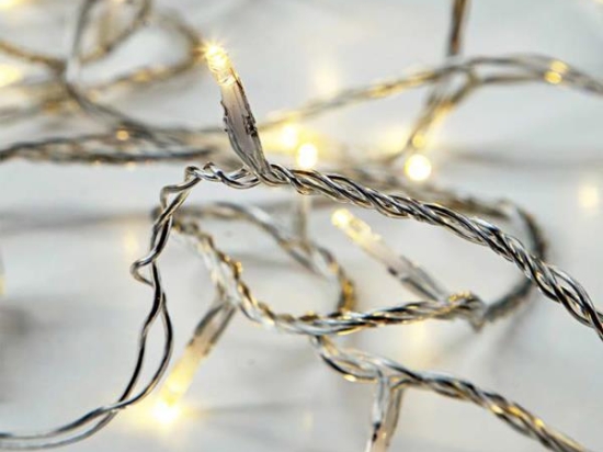 ΣΕΙΡΑ ΜΠΑΤΑΡΙΑΣ 50 LED 5MM ΘΕΡΜΟ ΛΕΥΚΟ IP20 600-11204 | MAGIC CHRISTMAS