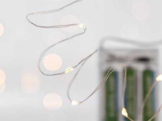 ΣΕΙΡΑ 20 MINI LED ΜΠΑΤΑΡΙΑΣ ΠΡΟΕΚΤΑΣΗ ΠΑΡΟΧΗΣ 10CM DAYLIGHT LED ΑΝΑ 10CM IP20 600-11221 | MAGIC CHRISTMAS