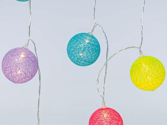 ΣΕΙΡΑ 10 LED ΘΕΡΜΟ ΛΕΥΚΟ ΜΕ ΧΡΩΜΑΤΙΣΤΕΣ ΜΠΑΛΕΣ IP44 - 600-11495 | MAGIC CHRISTMAS