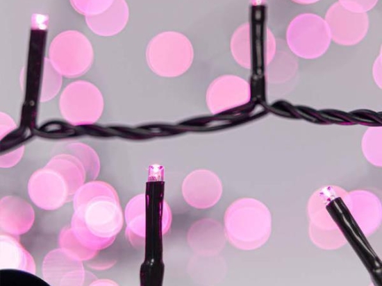 ΣΕΙΡΑ 240 LED 3MM AΝΑ 5CM 31V ΜΕ ΠΡΟΓΡΑΜΜΑ ΠΡΑΣΙΝΟ ΚΑΛΩΔΙΟ ΡΟΖ LED ΙΡ44 - 600-11537 | MAGIC CHRISTMAS