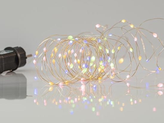 ΣΕΙΡΑ 100 ΜΙΝΙ LED 11 ΠΡΟΓΡΑΜΜΑΤΑ ΜΕ ΜΕΤΑΣΧΗΜΑΤΙΣΤΗ OPAL ΘΕΡΜΟ ΛΕΥΚΟ LED ΙΡ44 600-11742  | MAGIC CHRISTMAS
