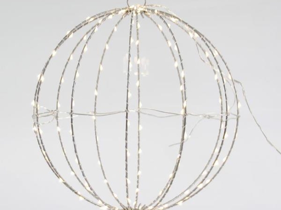 ΑΣΗΜΙ ΜΠΑΛΑ ΦΩΤΙΖΟΜΕΝΗ 144 LED 30cm IP44 600-22401 | MAGIC CHRISTMAS
