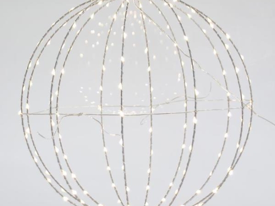 ΑΣΗΜΙ ΜΠΑΛΑ ΦΩΤΙΖΟΜΕΝΗ 240 LED 40cm IP44 600-22402 | MAGIC CHRISTMAS