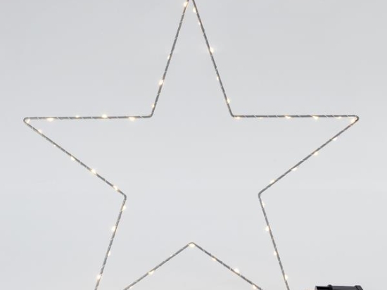 ΑΣΗΜΙ ΑΣΤΕΡΙ ΦΩΤΙΖΟΜΕΝΟ 50CM 65MINI ΘΕΡΜΟ ΛΕΥΚΟ LED IP44 600-22418 |  MAGIC CHRISTMAS