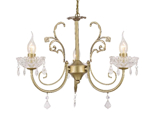 Φωτιστικό Οροφής Elegant DLA12153P Gold Κρύσταλλο,Μέταλλο