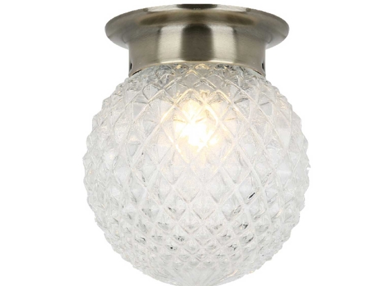 Φωτιστικό Τοίχου Wall & Ceiling Luminaires SU0606CB Clear Μέταλλο,Γυαλί