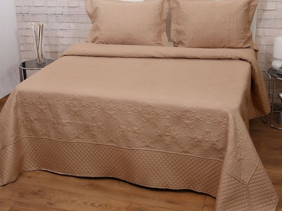 Σετ Κουβερτώριο Olivia Beige Anna Riska Ημίδιπλο 160x240cm Microfiber