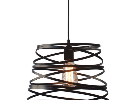 Φωτιστικό Οροφής Avantgarde  KS153825PB Black Μέταλλο
