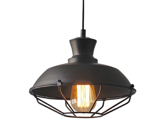 Φωτιστικό Οροφής Vintage KS1463P1BK Black Μέταλλο