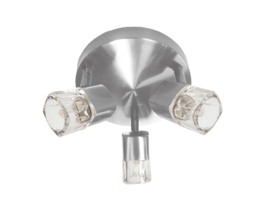 Φωτιστικό Spot Luminairies 0901063NM Silver Μέταλλο,Γυαλί