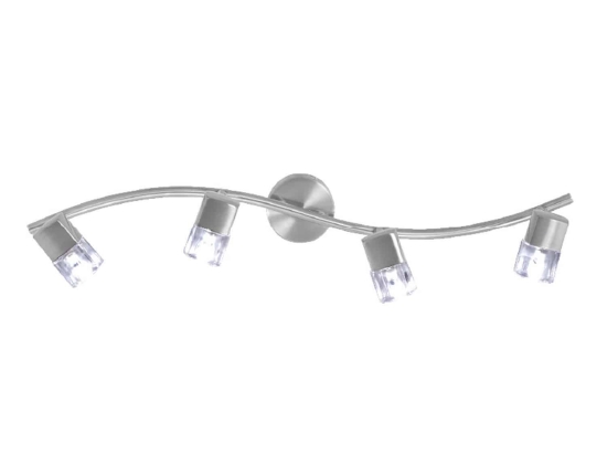 Φωτιστικό Spot Luminairies 0901064NM Silver Μέταλλο,Γυαλί