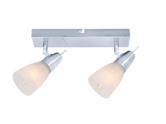 Φωτιστικό Spot Luminairies MC542ΝΜ2 Silver Μέταλλο,Γυαλί